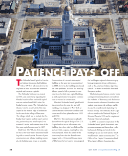 The Nebraska State Capitol in Lincoln, an Indiana limestone