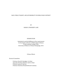 race, public transit, and automobility in world war ii detroit by