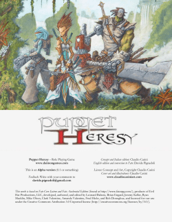 Puppet Heresy - Daimon Games