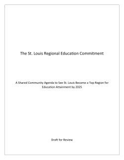The St. Louis Regional Education Commitment