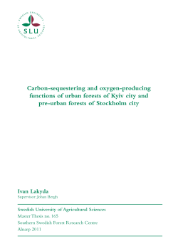 Carbon-sequestering and oxygen-producing functions of