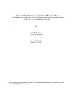 International Commitments in an Era of Unilateral Presidential Power