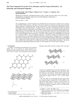 The Four-Connected Net in the CeCu2 Structure and Its Ternary
