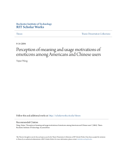Perception of meaning and usage motivations of emoticons among