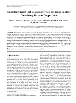 Nanostructured Float-Glasses after Ion