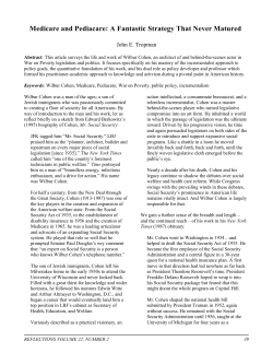 Medicare and Pediacare: A Fantastic Strategy That Never Matured