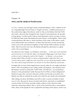 Chapter 10 Africa and the Medieval World System