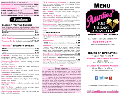 made to order (flavors of your choice)