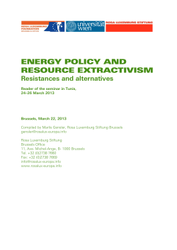 energy policy and resource extractivism