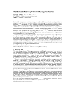 The Stochastic Matching Problem with (Very) Few