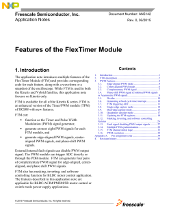 Features of the FlexTimer Module