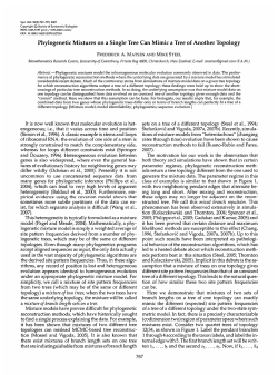 Phylogenetic Mixtures on a Single Tree Can Mimic a Tree of Another