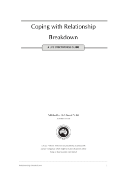 Coping with Relationship Breakdown