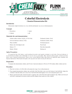 Colorful Electrolysis
