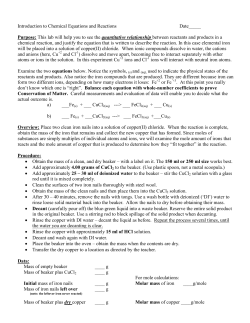 Lab Data and Analysis