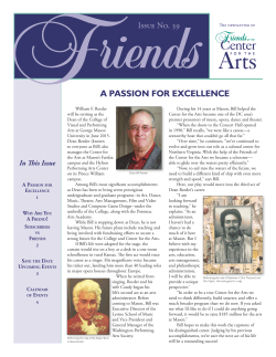 a passion for excellence - George Mason University`s Center for the