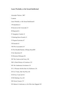 Laura Warholic, or the Sexual Intellectual