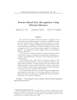Feature-Based Face Recognition Using Mixture