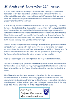 St. Andrews` November 11th news - St Andrew`s Church of England