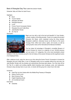 Best of Shanghai Day Tour