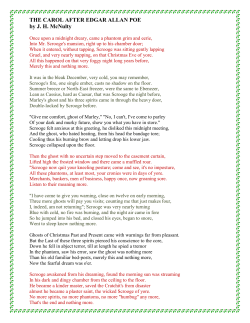 THE CAROL AFTER EDGAR ALLAN POE by J. H. McNulty