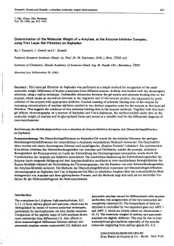 Determination of the Molecular Weight of