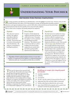 Understanding Your Paycheck
