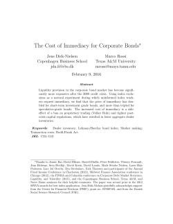 The Cost of Immediacy for Corporate Bonds