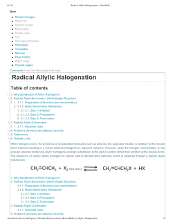Radical Allylic Halogenation - ChemWiki