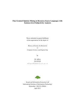 Fine-Grained Opinion Mining in Resource-Scarce