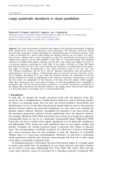 Cuijpers (2000) Large systematic deviations in visual