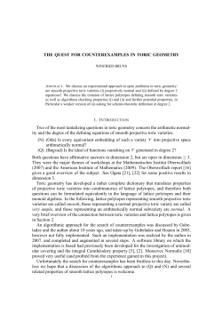 THE QUEST FOR COUNTEREXAMPLES IN TORIC GEOMETRY