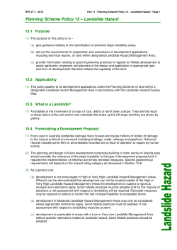 Landslide Hazard - Redland City Council