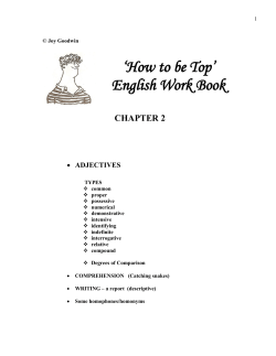 Lang Ch 2 ADJECTIVES