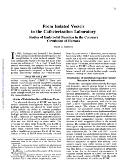 to the Catheterization Laboratory