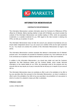 information memorandum