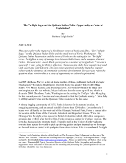 The Twilight Sage - The Evergreen State College