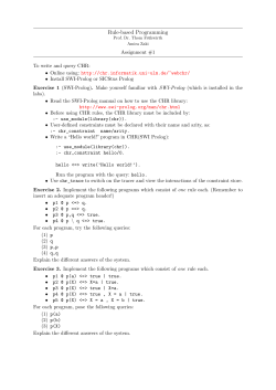 Rule-based Programming