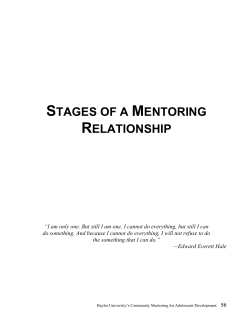 stages of a mentoring relationship