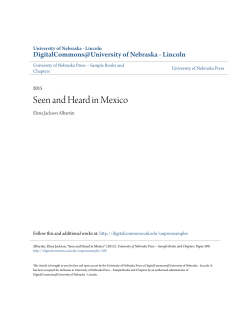 Seen and Heard in Mexico - DigitalCommons@University of