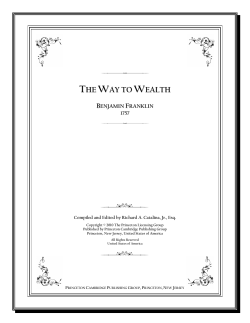 The Way to Wealth by Benjamin Franklin (1757) Success Manual