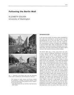 Following the Berlin Wall