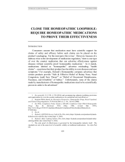 close the homeopathic loophole: require