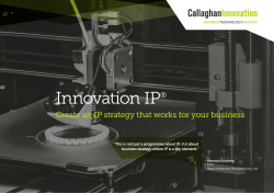 Innovation IP information brochure