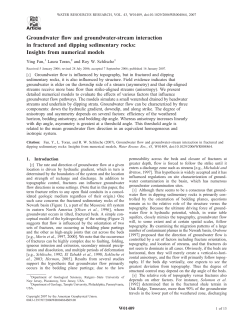 Groundwater flow and groundwater-stream interaction in fractured