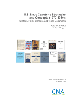 US Navy Capstone Strategies and Concepts (1970-1980