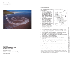 Robert Smithson Spiral Jetty, 1970