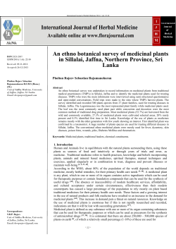 - International Journal of Herbal Medicine