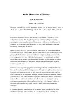 Lovecraft, H.P. - Selected Writings