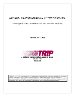 Georgia Transportation by the Numbers